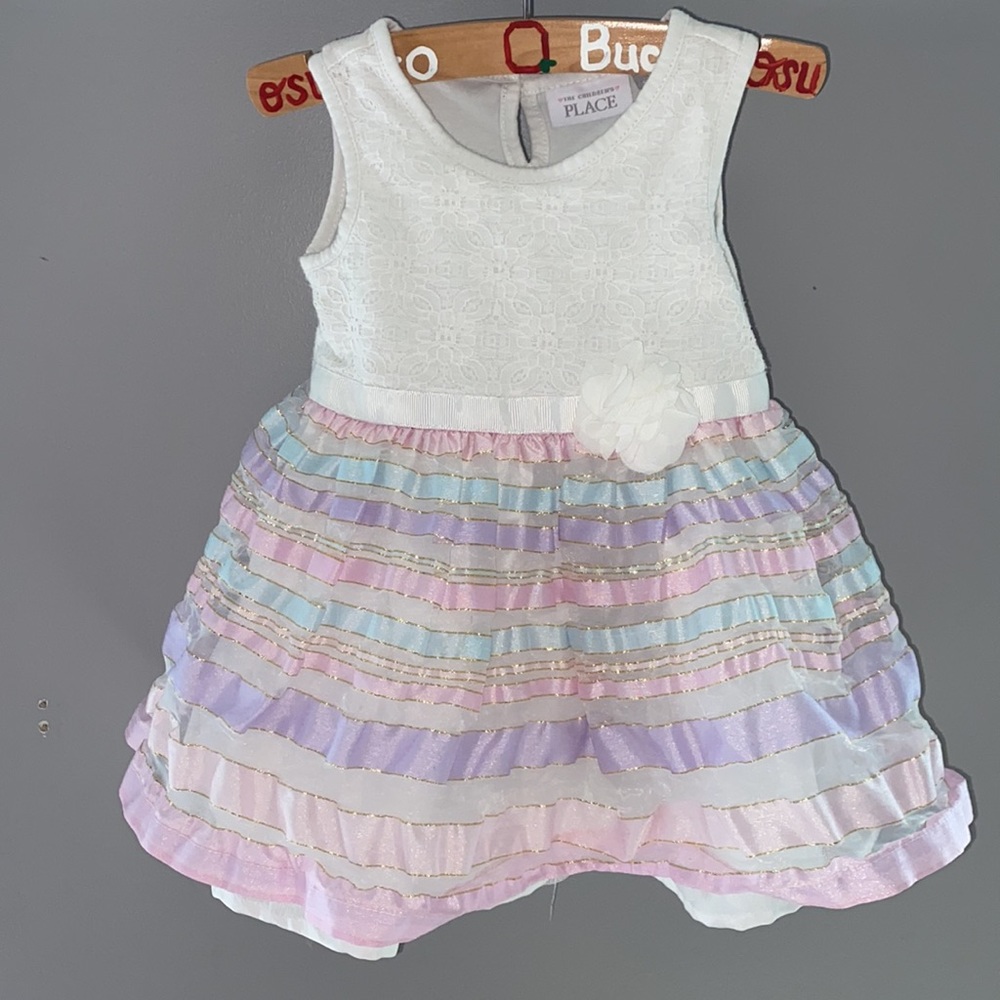 9-12M baby girls pastel tulle dress
